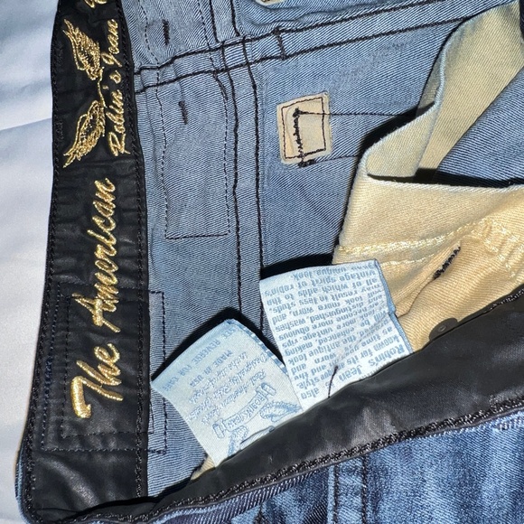 Men's Robin's Jeans Zipper Skinny R50752 Size 32 Dark Wash Authentic - Picture 5 of 8